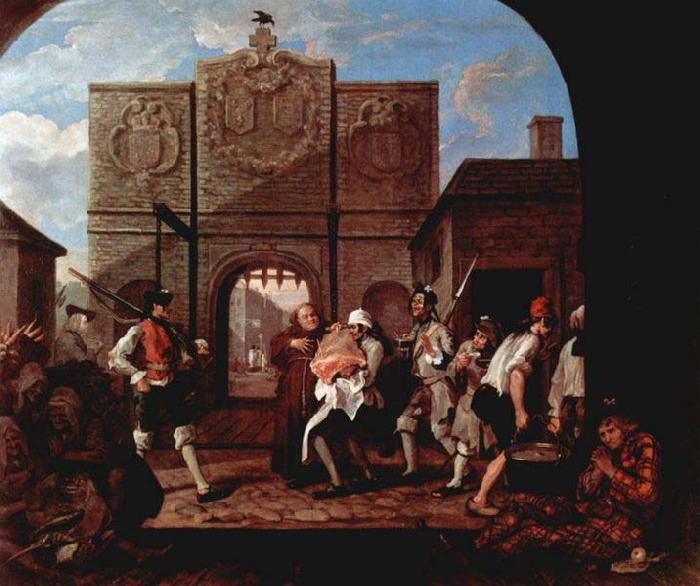 William Hogarth The Gate of Calais Sweden oil painting art